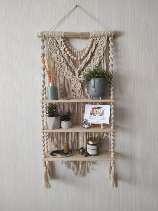 Набір для створення полиці макраме (матеріали + МК)