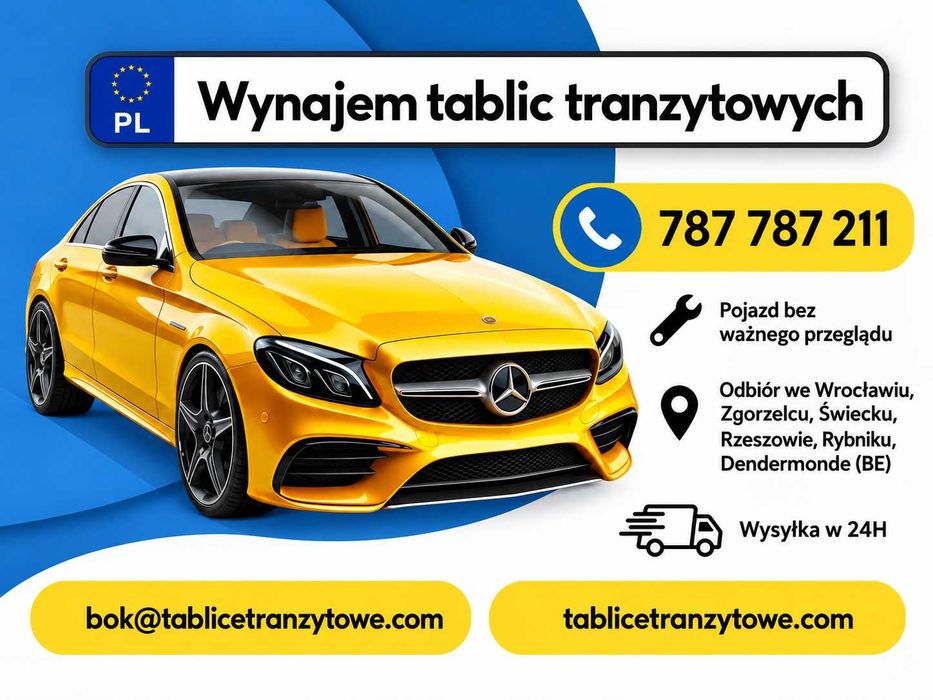 Krótkoterminowy wynajem tablic tranzytowych w Rybniku