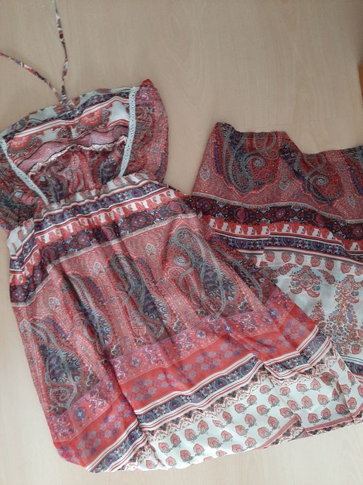 Vestido comprido cai-cai