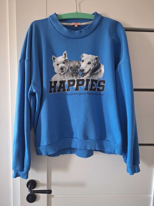 Naree psiuza crewneck Happies blue rozmiar XXL