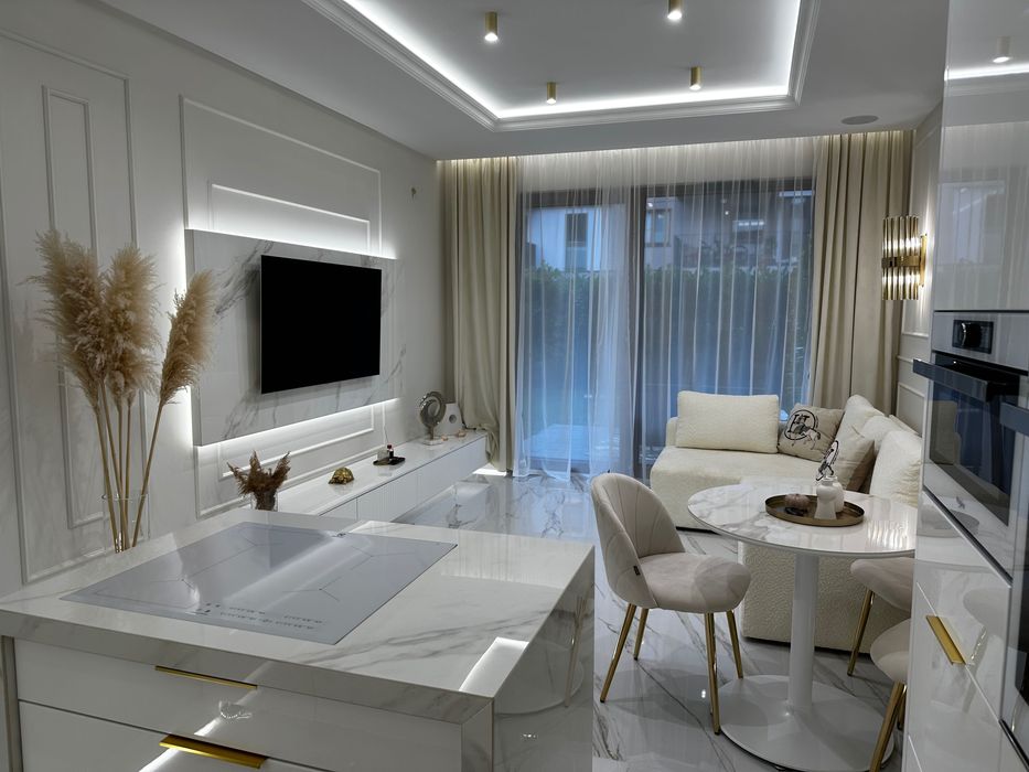 Gdańsk Brzezno przy plaży z ogrodem Polsat Plus Arena