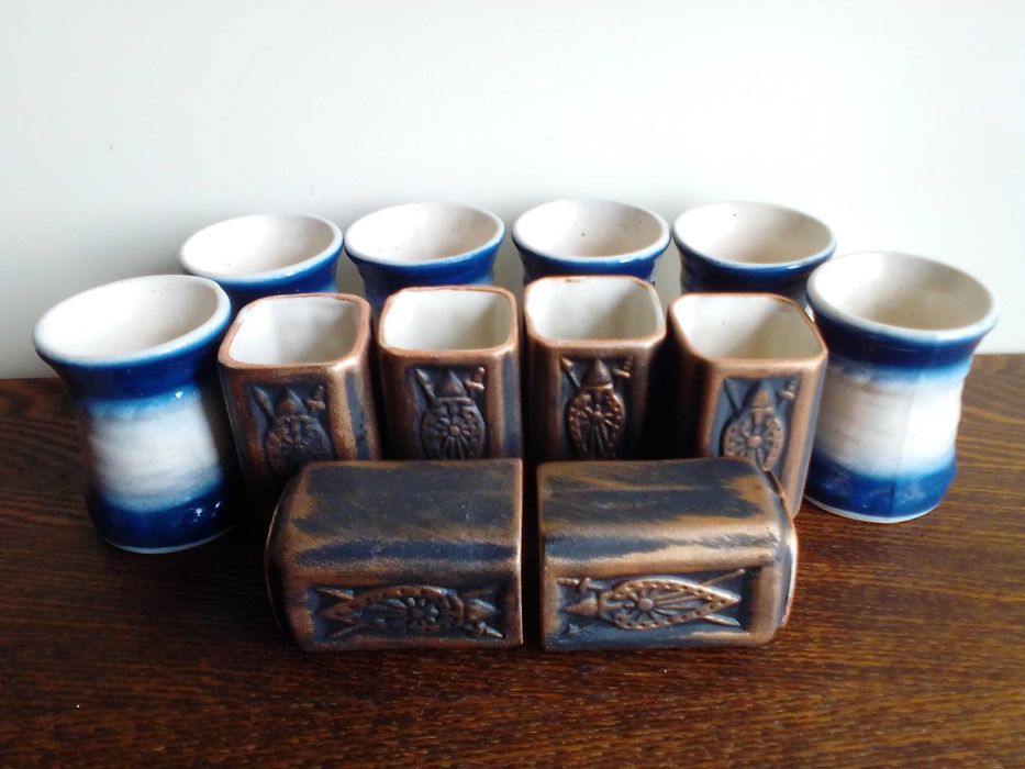 Стаканчики керамические (от наборов), 60-80 мл, 2х6 шт.