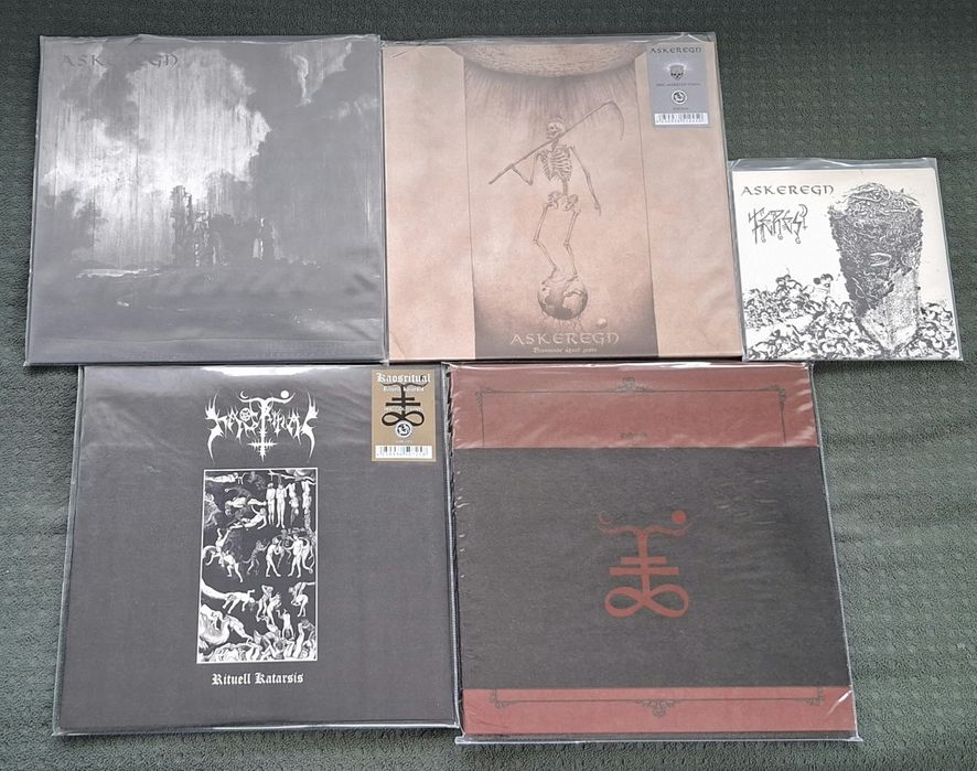 Norweski black metal Askeregn, Kaosritual zestaw winyli