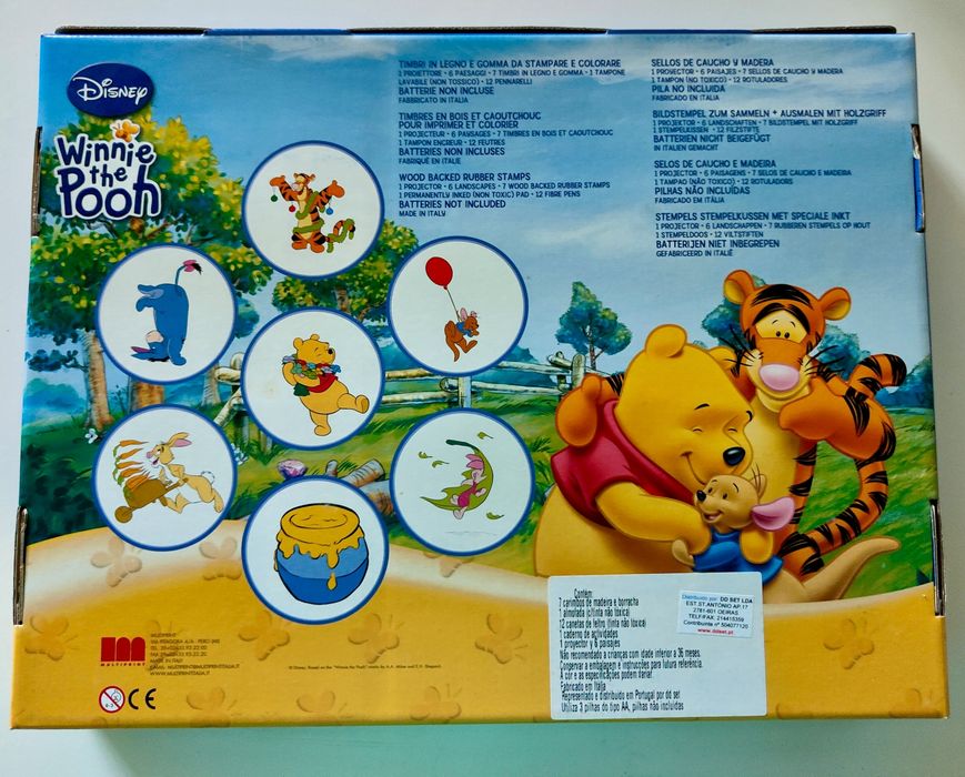 Atividades Projetor e Carimbos em Madeira Disney Winnie e/ou Ratatui