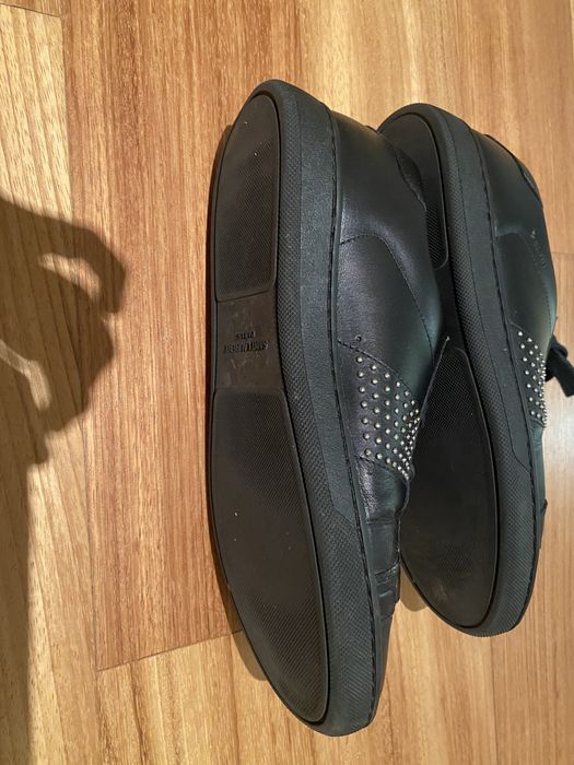 Sapatilhas Saint Laurent, pretas em pele