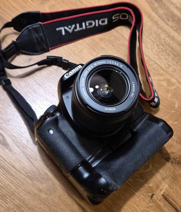 Zestaw Canon EOS 550D + 3 obiektywy + Battery Grip