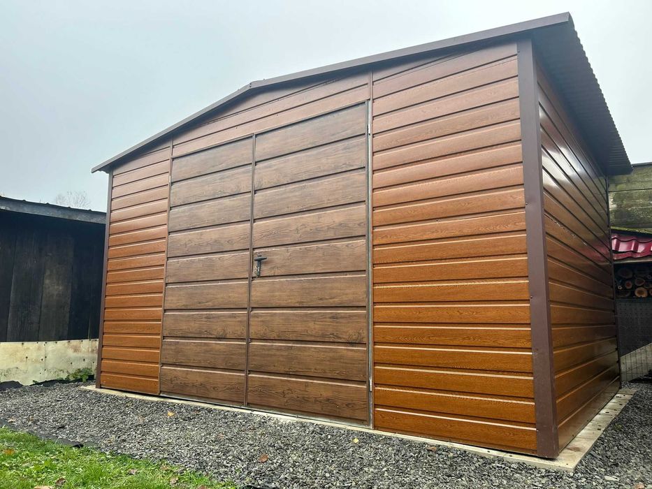 Garaż Blaszany -Orzech|Blaszak|Schowek |Magazyn|Wiatka|Hala| -ESSTAL*