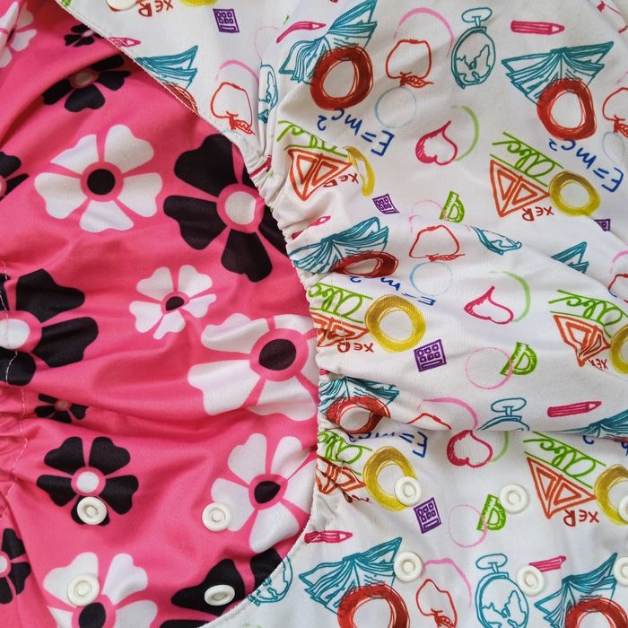 Набор 5шт. Многоразовый памперс Bebemo 3-16кг с 2 вкладышами