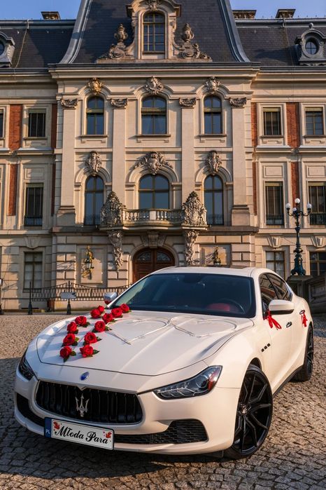 Samochody Maserati Levante ,  Granturismo Cabrio ,Ghibli auta do ślubu
