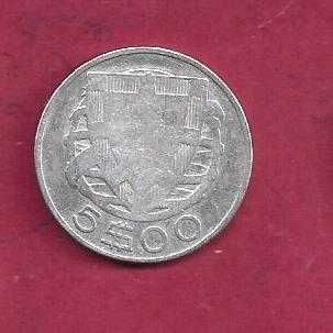 Republica      5$00   Escudos  1934   PRATA