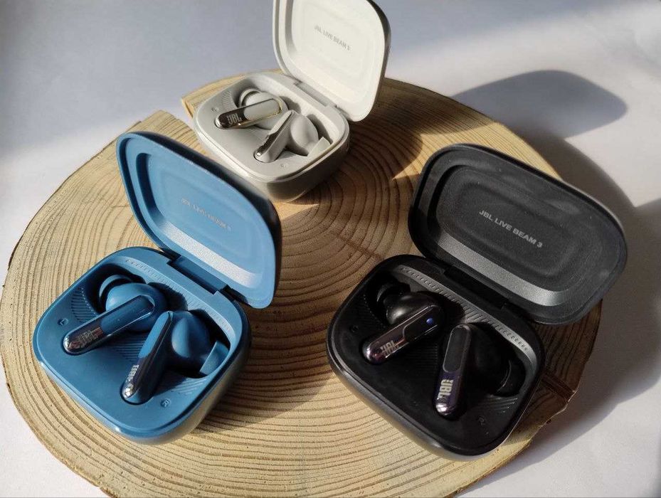 РОЗПРОДАЖ СУПЕРЦІНА навушники JBL Live Beam 3 БАСИ ТОП Сенсорний екран