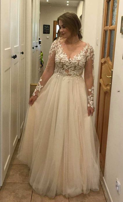 Wyjątkowa suknia ślubna Tom Sebastien ZAFIRA 38/40