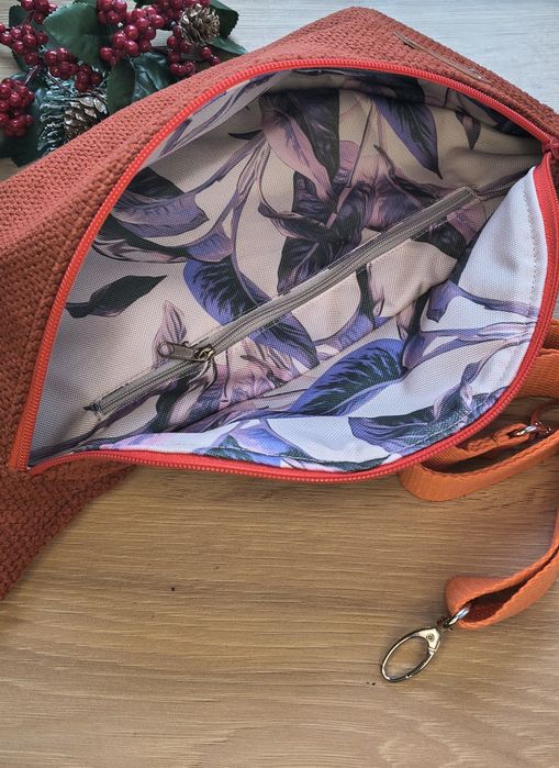 Ruda nerka handmade | tkanina tapicerska | wodoodporna podszewka | reg