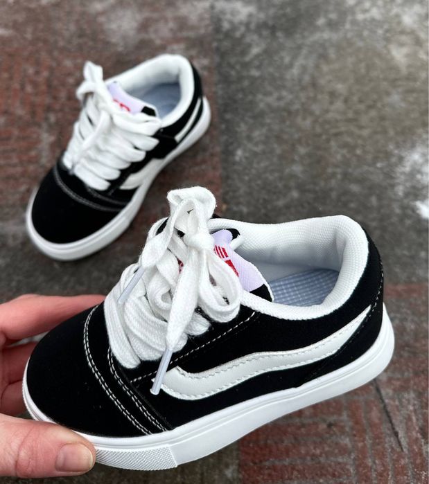 Кросівки ванс кеди ванс чорні для хлопчика та для дівчинки кеды вансы