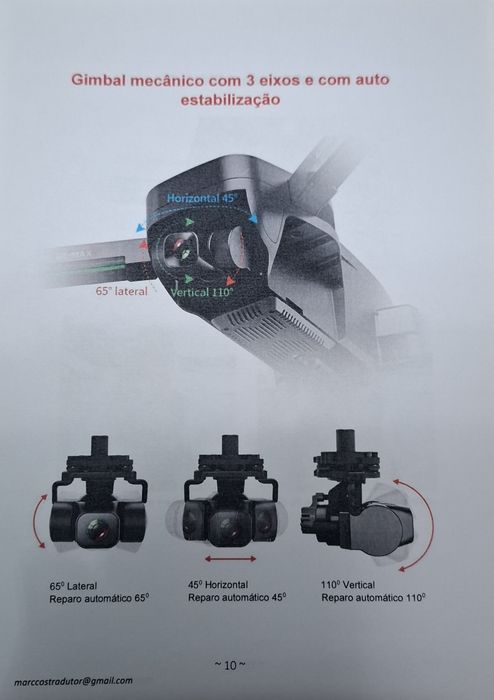 Drone SG906 PRO3 MAX Câmara 4 K Pouco USO instruções  EM Português