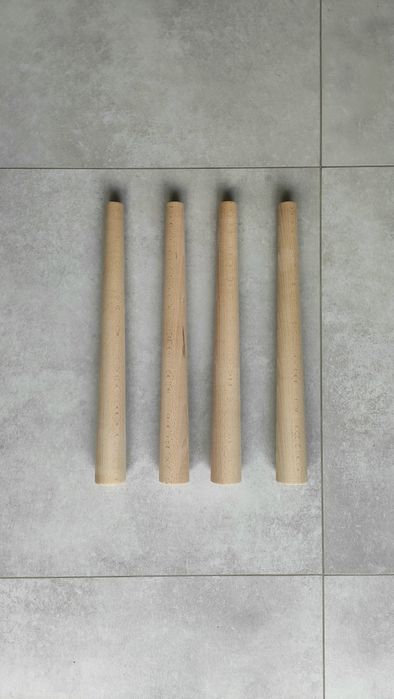 Nogi bukowe 30 cm 4 sztuki stożek