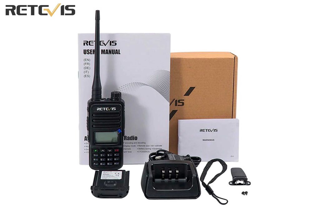 Rádio Retévis RT85 de Banda Dupla com 5 wats