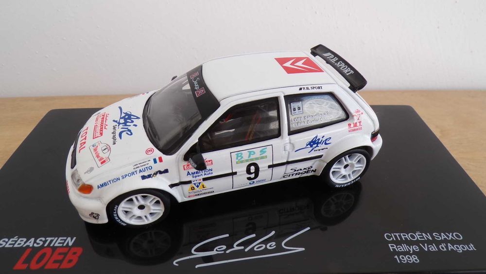 1/43 Citroen Saxo - Rally Val d`Àgout 1998 - Sébastien Loeb