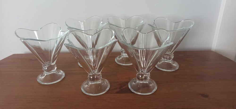 Pucharki szklane na lofy, desery 6 szt