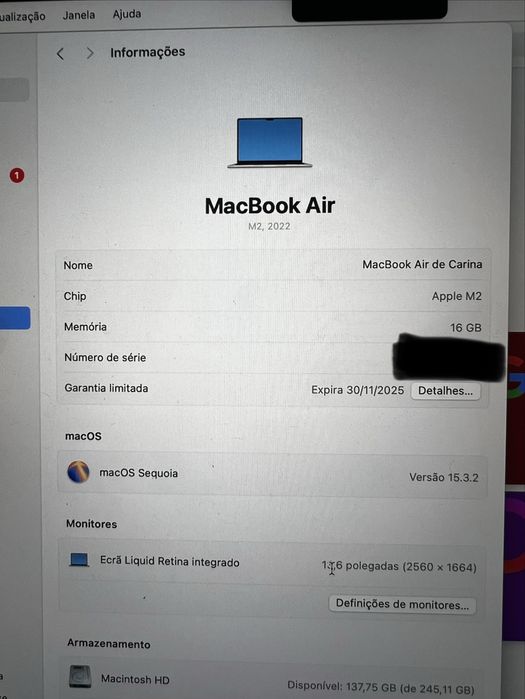 Macbook m2 2022 completamente novo