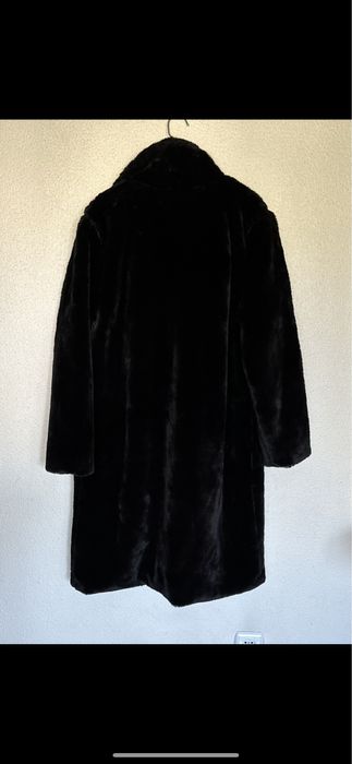 Casaco comprido pêlo sintetico