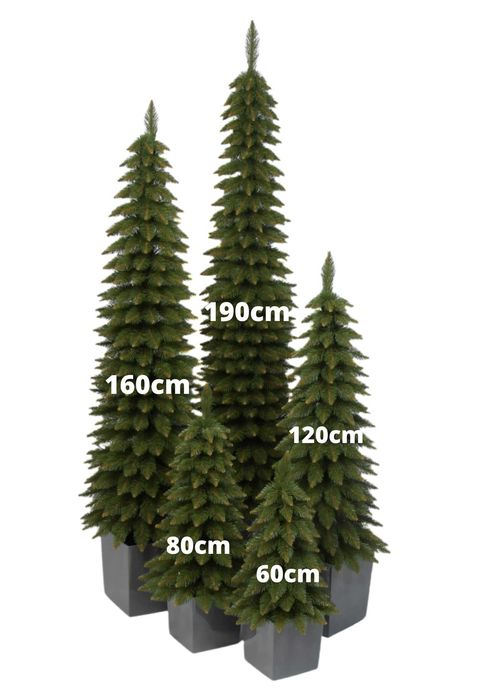 Piękna Choinka sztuczna  Świerk górski zielony   60/80/120/160/190cm