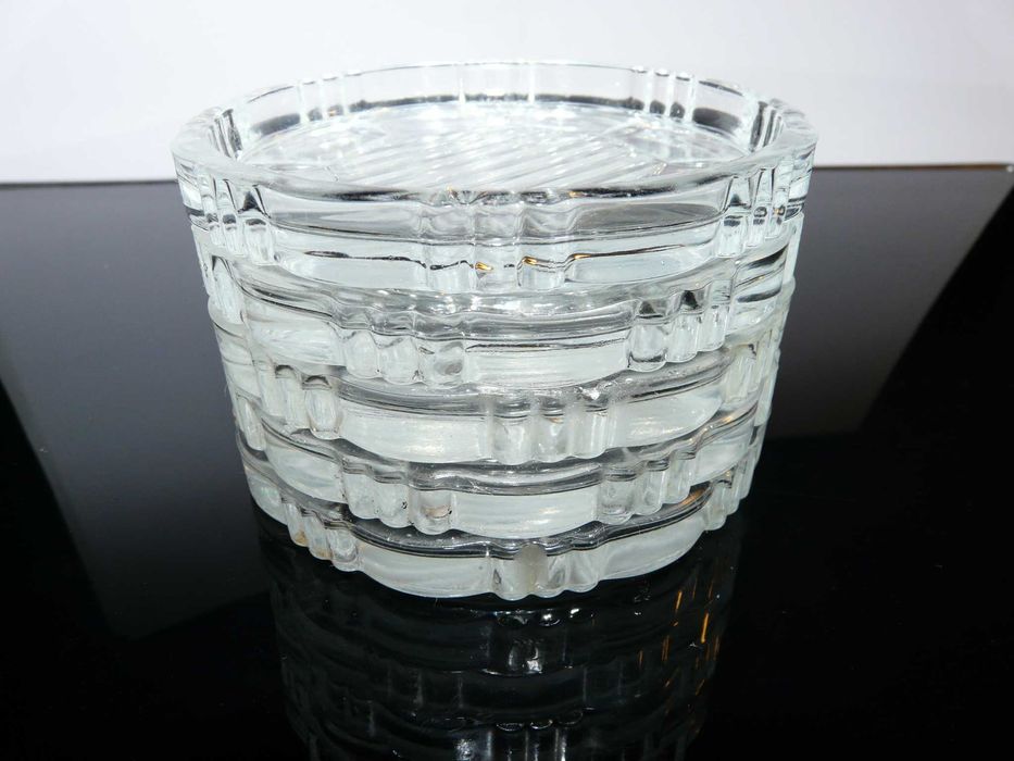 Szklane podstawki podkładki pod szklanki kufle piwo 5 szt.