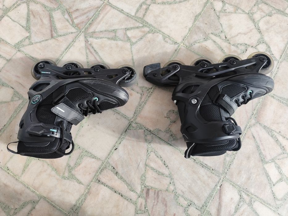 Patins em Linha + Conjunto de Proteções