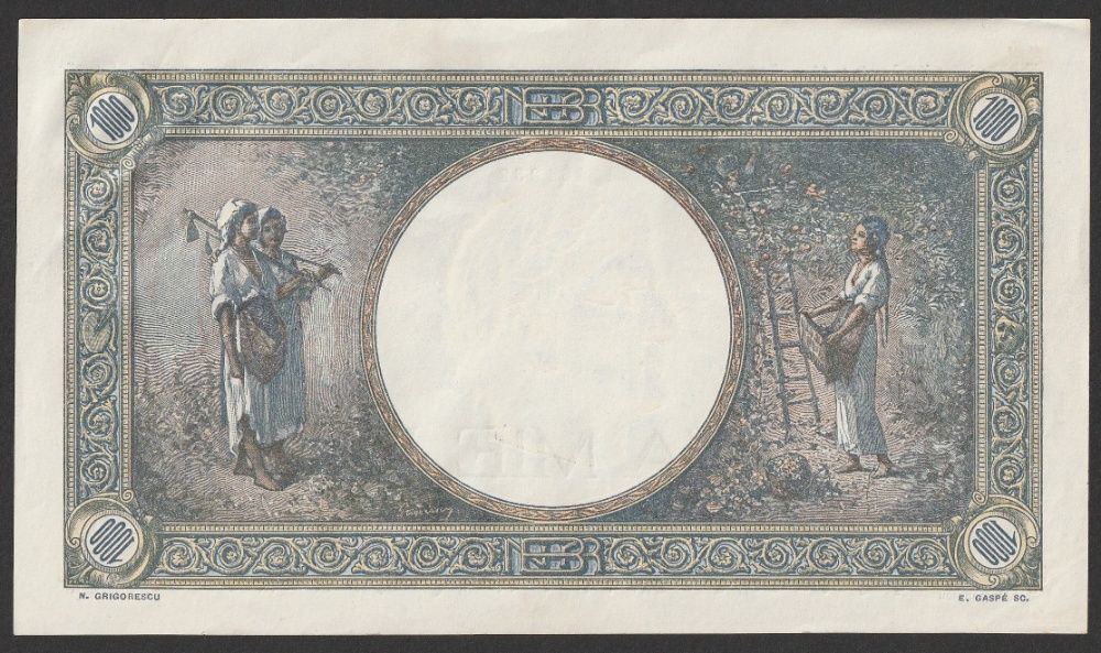 Rumunia 1000 lei 1941 - L.  - stan bankowy UNC