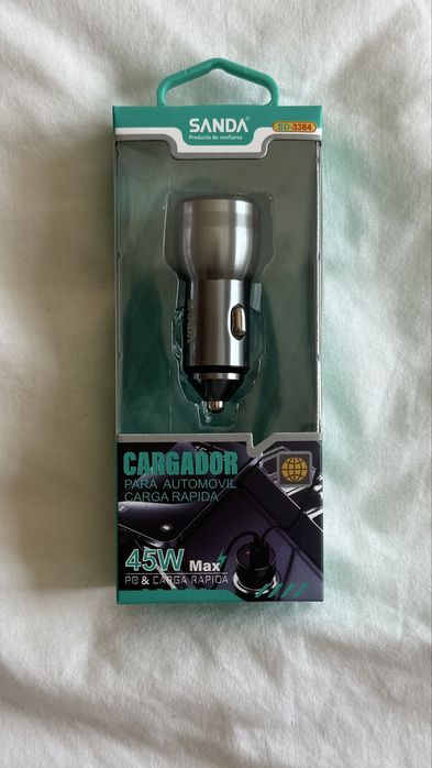 Carregador rápido para carro - entrada de isqueiro