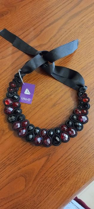 Колье фирменное, чешское стекло