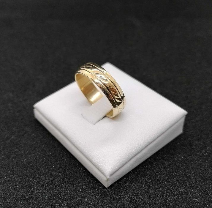 Złota obrączka próby 585 - 5,20g (Rozmiar 20)