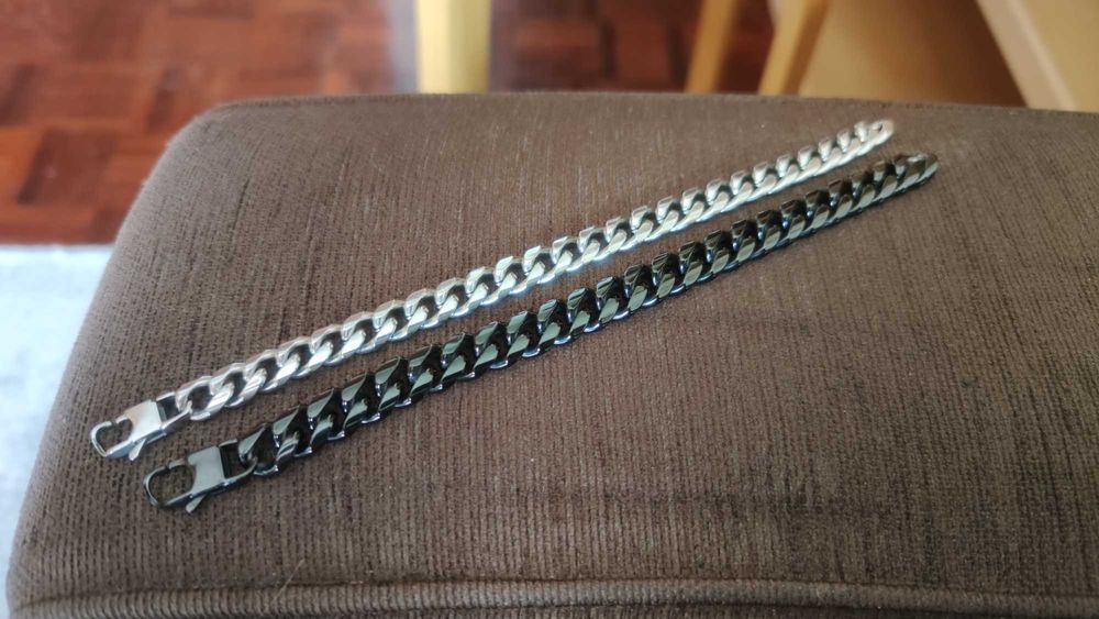 Pulseira Trendhim corrente aço inox prateado