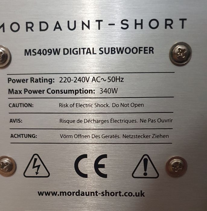 Активный сабвуфер Mordaunt-Short 409WS. Нч 10" алюминий. Англия.