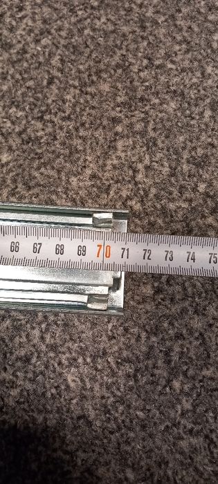 Prowadnica do szuflady 71cm z blokadą