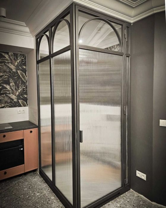 Drzwi loftowe, industrialne, przeszklenie, loft