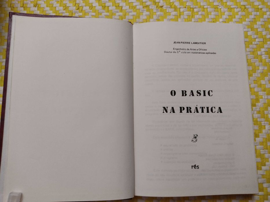 O BASIC NA PRÁTICA 
Jean-Pierre Lamoitier
