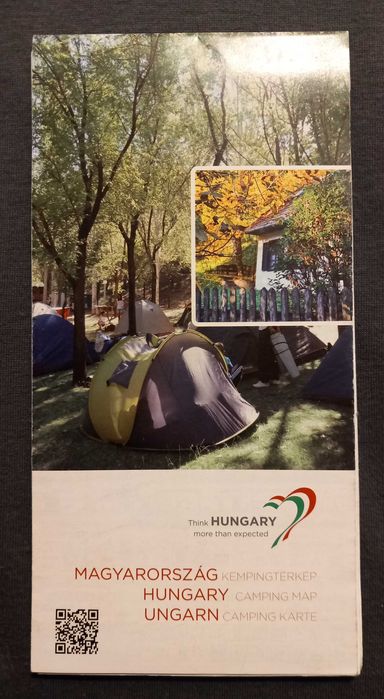 Mapa kempingów na Węgrzech