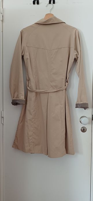 Trench coat bege clássico Landor – tamanho 36