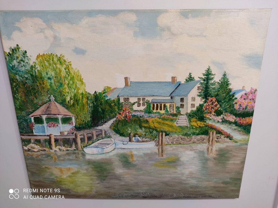 "Sielanka"-przepiękny obraz olejny na płótnie!