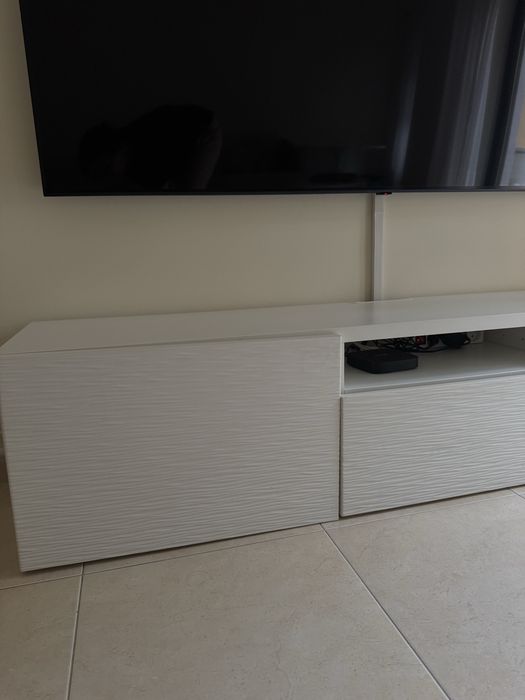 Movel Tv Branco com efeitos