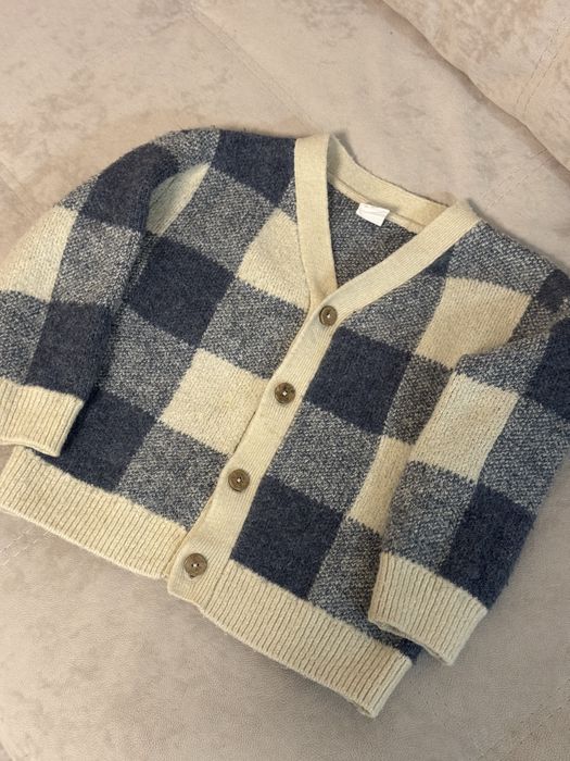 Комплект на весну кардиган та льняна сорочка в подарунок на 2-3 роки