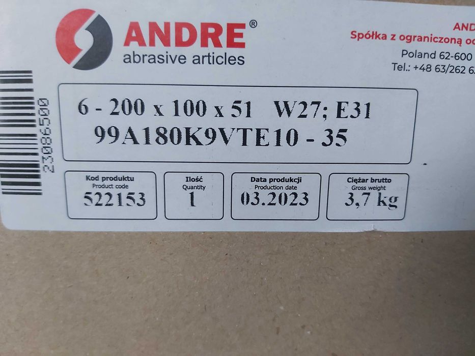 Kamien szlifierski/ściernica garnkowa