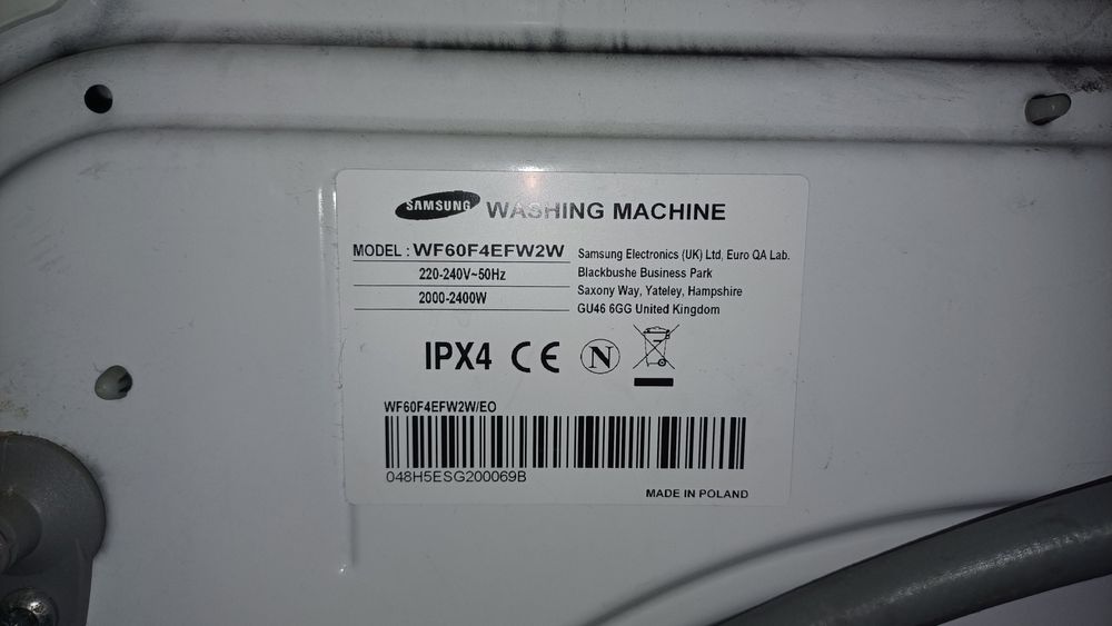 Pralka Samsung EcoBubble 6kg uszkodzona