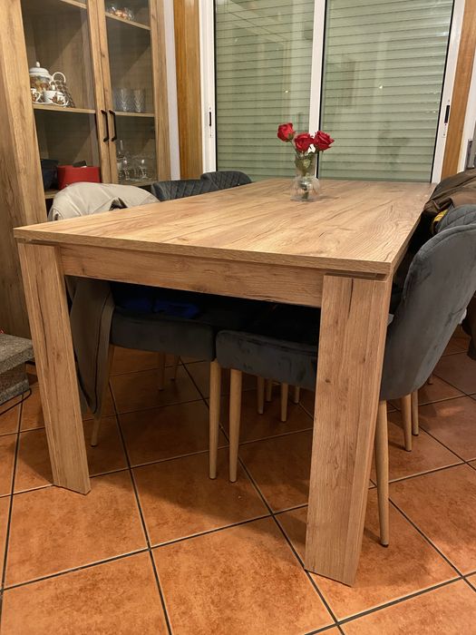 Mesa de jantar 90x190 extensível para 90x280
