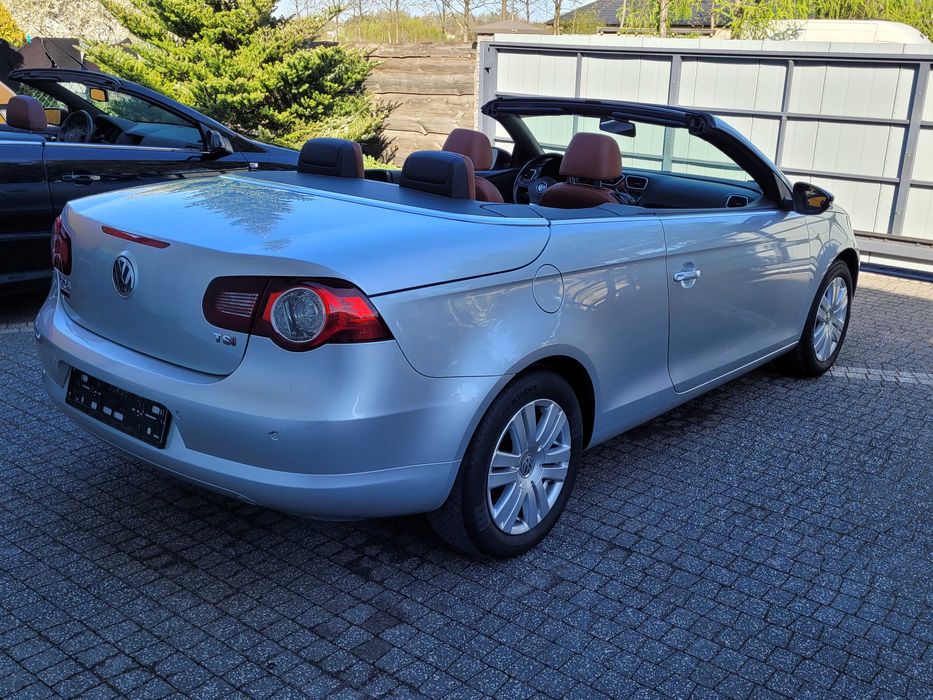 VW Eos 1,4TSI klimatronik NAVI elektryka brązowe skóry panorama 129tys