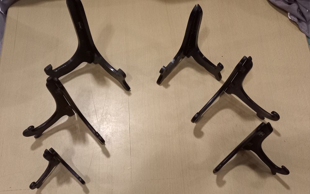 Pianhas - suporte para pratos salvas prata