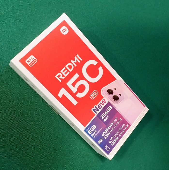 Xiaomi Redmi 15C – 256 GB / 8 GB RAM Como novo + caixa e fatura