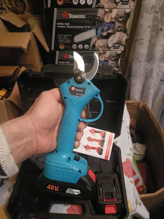 Секатор акумуляторний 2 акб ‼️ Сікатор Сучкоріз Гілкоріз Ножиці АКБ