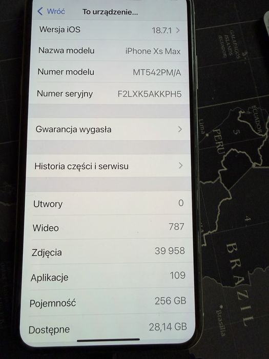Iphon xs max kolr bialy